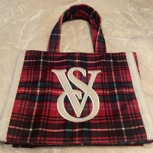 Victoria’s Secret Bag, Plaid, Tote, Red, Green, NWT